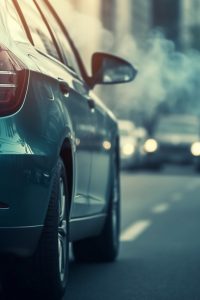 Cityscape Glow: A Glimpse of Car Taillights in Urban Setting AI generated A glimpse of car taillights amidst the cityscape glow in a bustling urban environment AI generated
